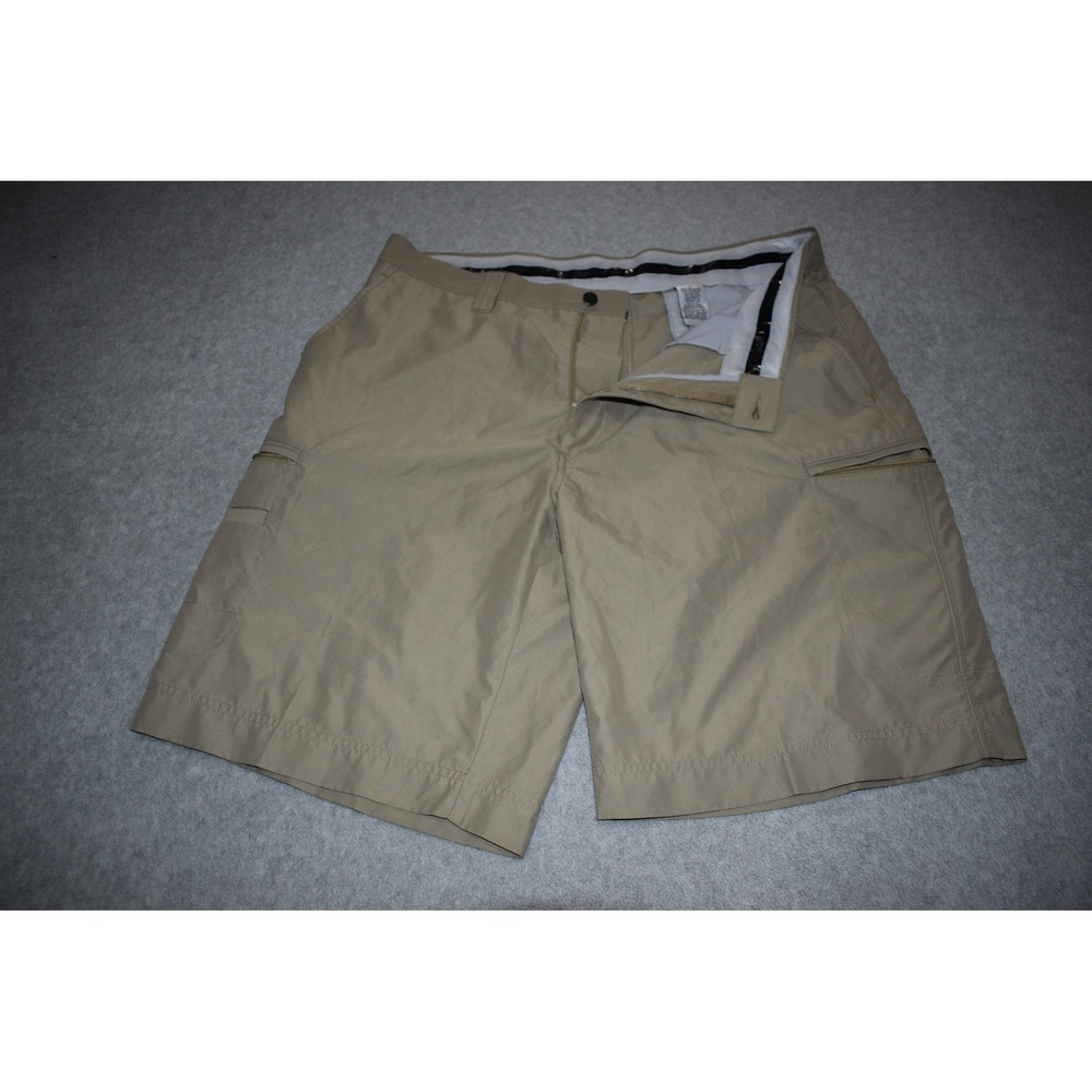Callaway Golf Shorts Mens 36 Tan Cargo Pockets Performance Flat Front